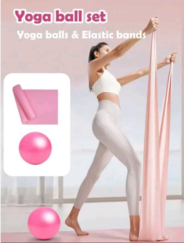 Set de Yoga - Pelota y Banda Elástica