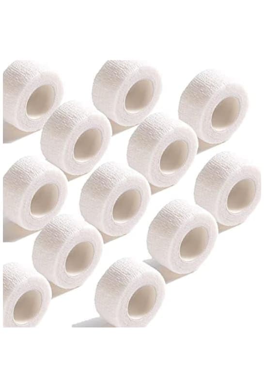 Set de 6 piezas de ventas elásticas autoadhesivas blanco