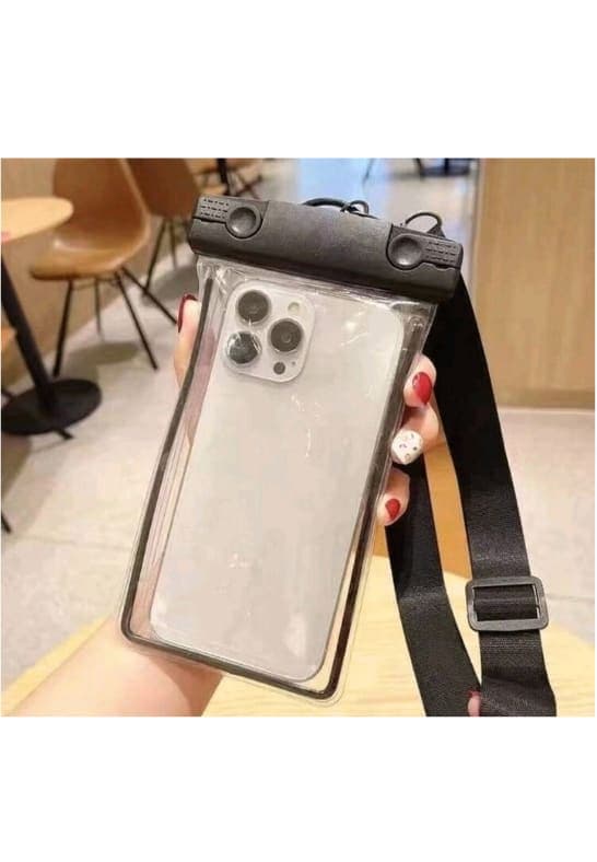 Cover impermeable de teléfono con correa gorda