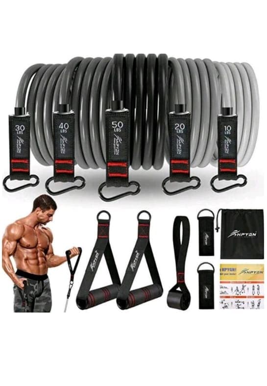 Set de bandas de once piezas gris con numeración