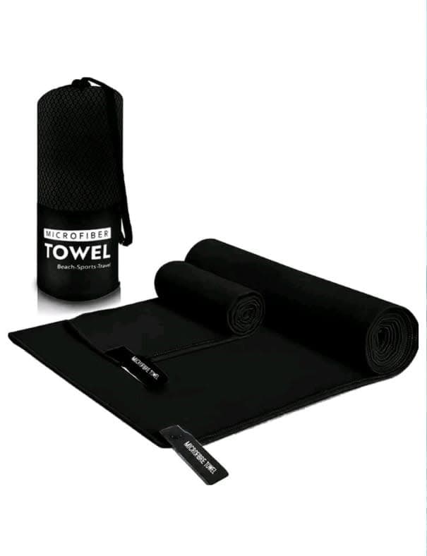 Toalla Antitranspirante Microfibra (Negro)