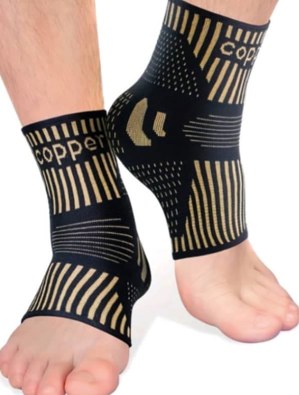 Par Tobilleras de Compresión Copper
