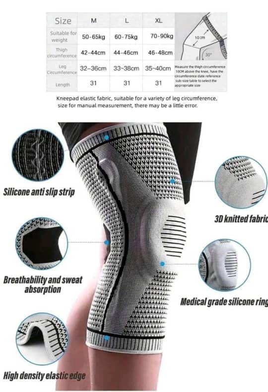 rodillera de compresión 3D