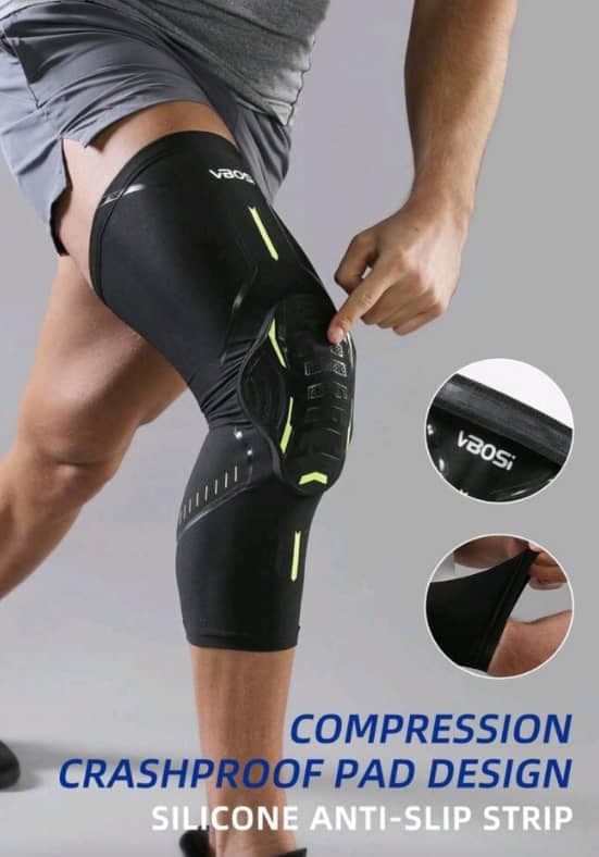 Rodillera de Compresión Larga con Acolchado de Protección