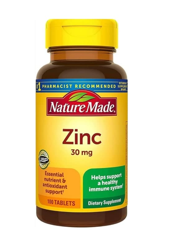 Nature Made Zinc -30mg (100 tabletas)